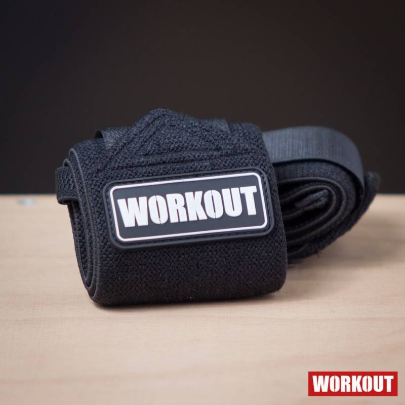 Wrist wraps 30 cm WORKOUT - black