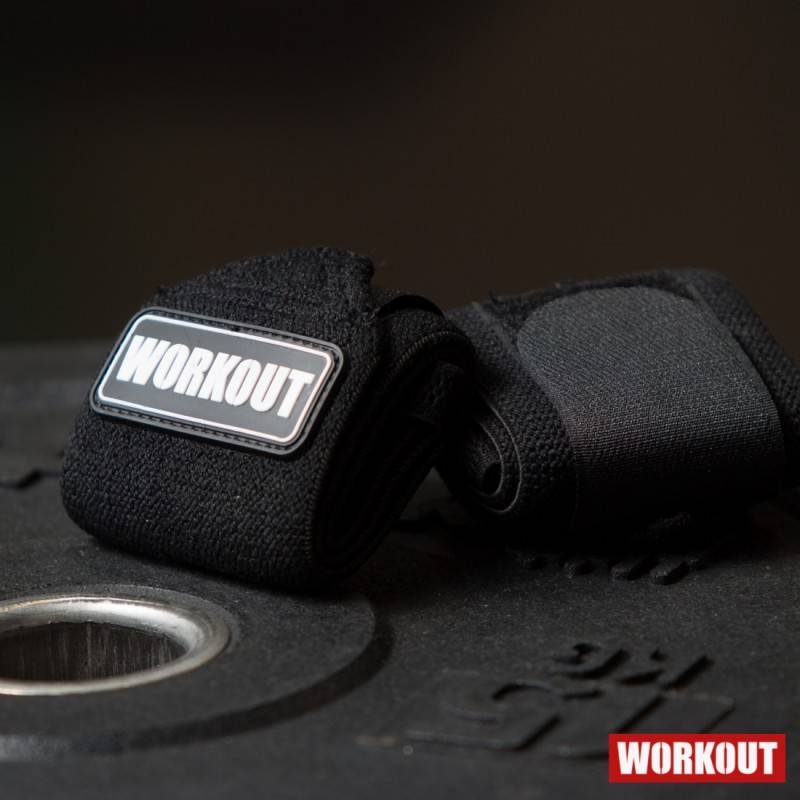 Handgelenkbandagen WORKOUT 30 cm - schwarz