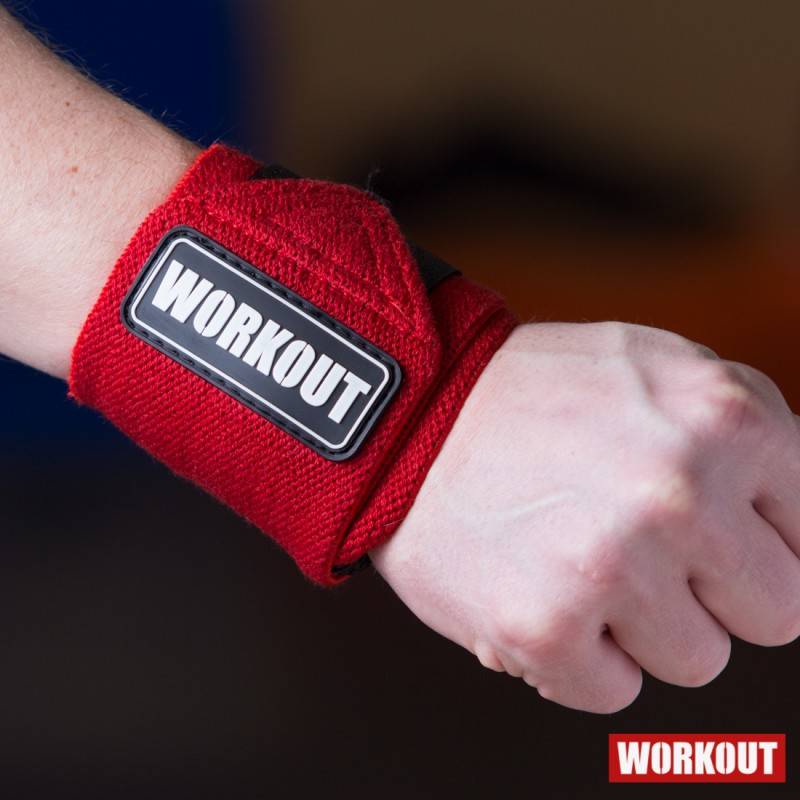 Wrist wraps 48 cm WORKOUT - red
