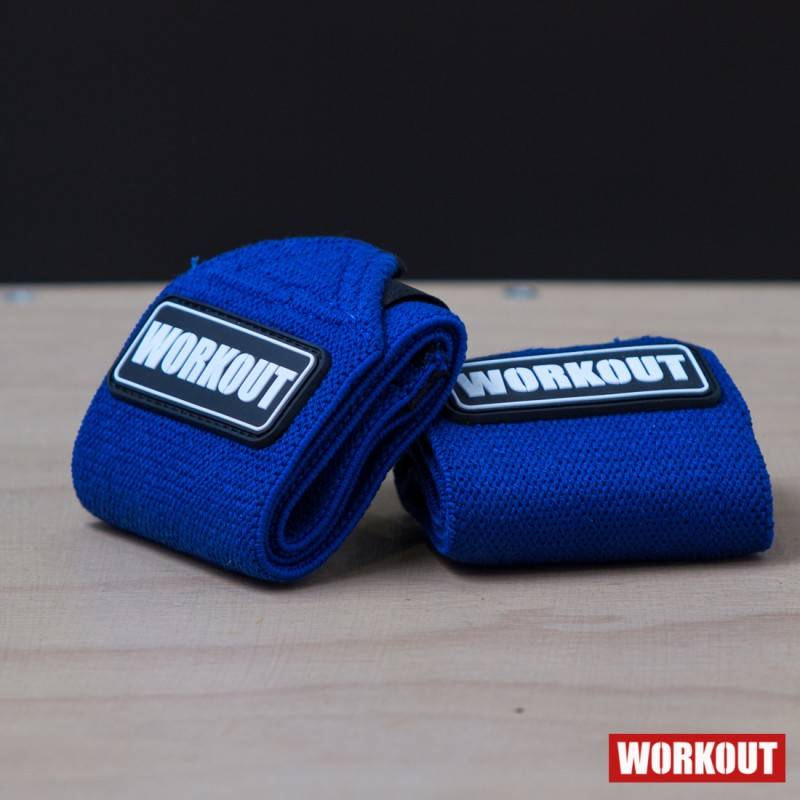 Wrist wraps 48 cm WORKOUT - blue