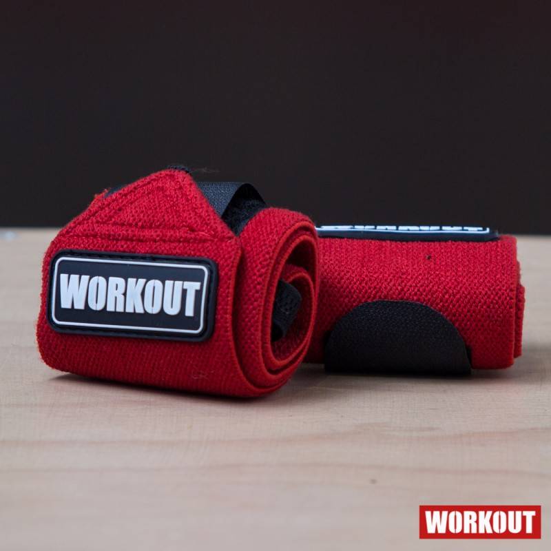 Wrist wraps 30 cm WORKOUT - červený