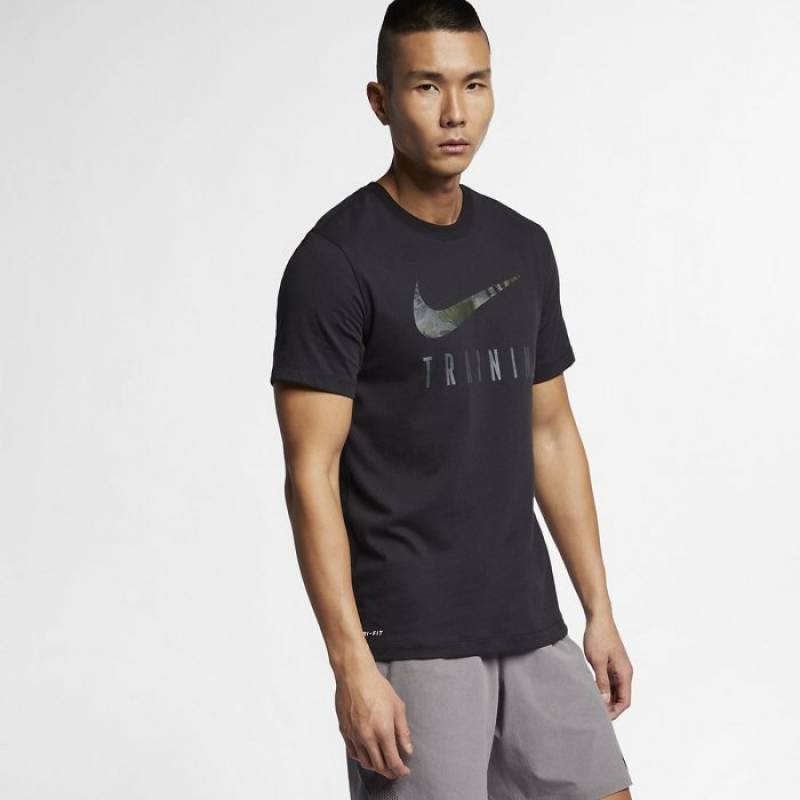 Pánské fitness tričko Nike TRAINING - černé
