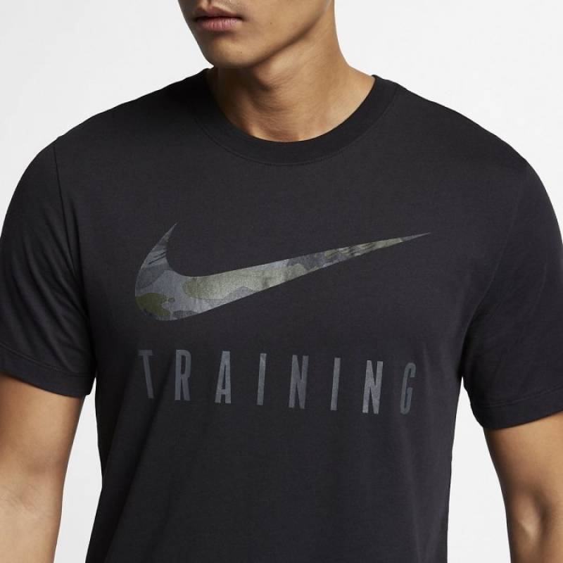 Pánské fitness tričko Nike TRAINING - černé