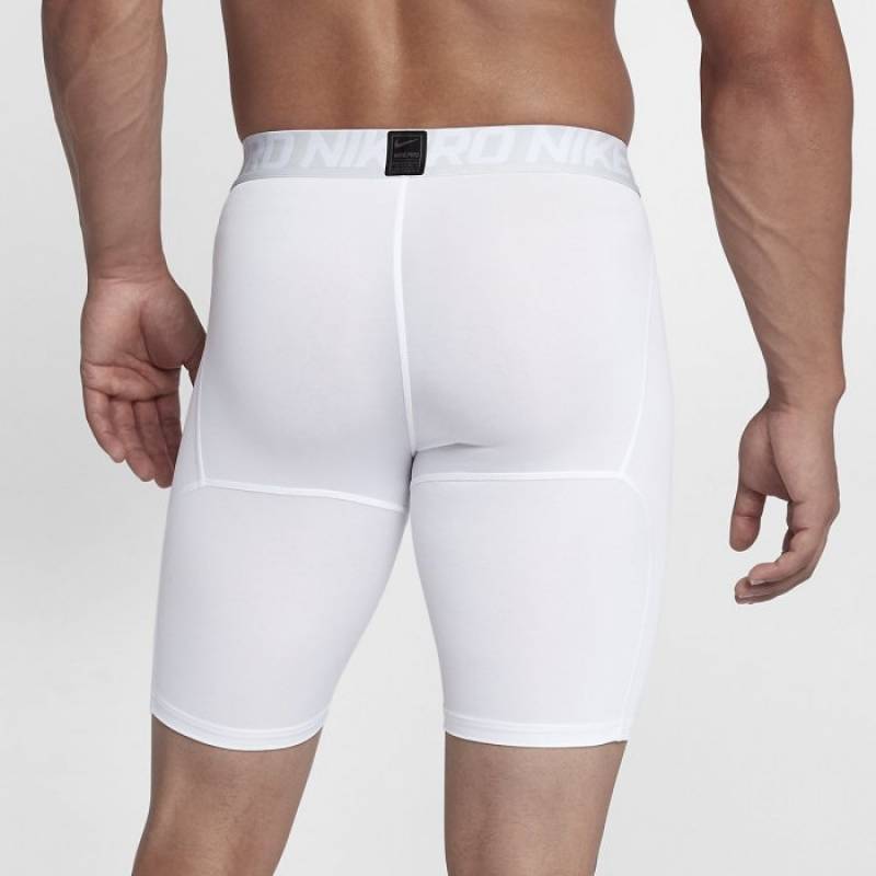 Herrenshorts kompressions Nike Pro - weiss