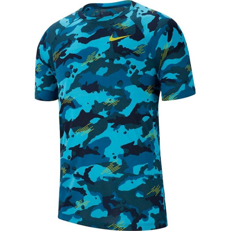 Pánské tričko Nike Dry Leg Tee - modrý maskáč