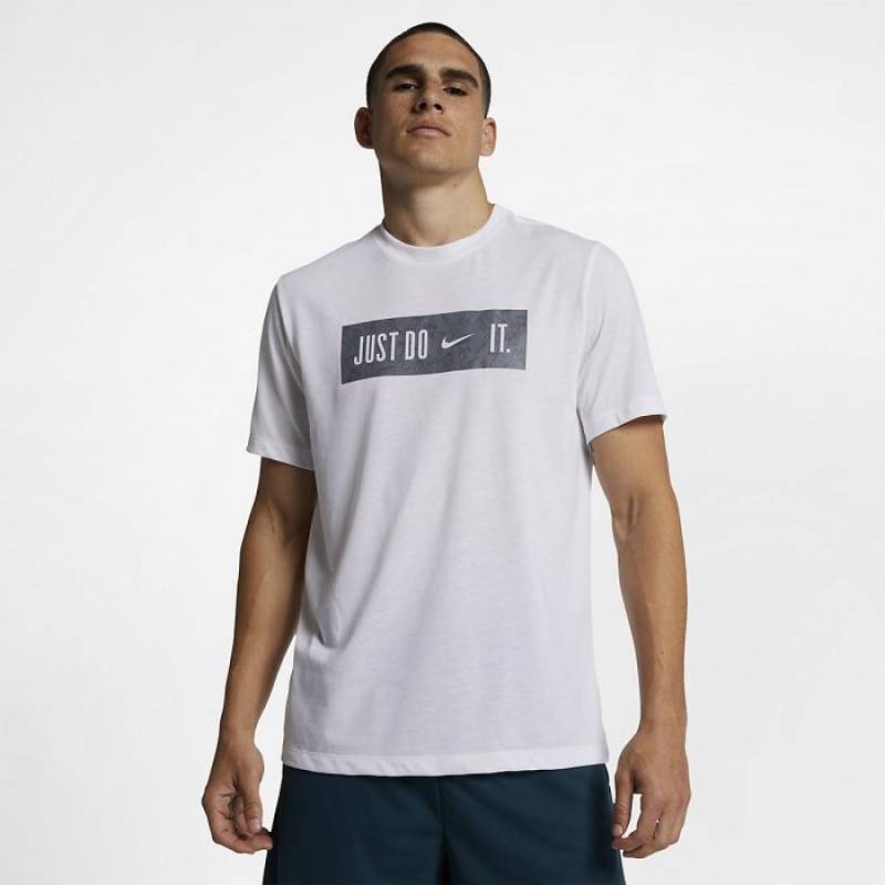 Herren T-Shirt Just do it - weiss