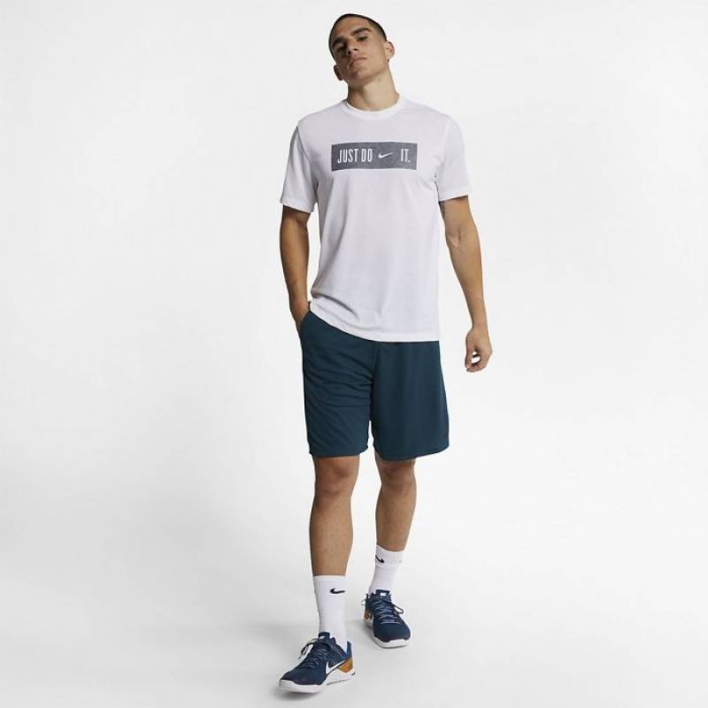 Man T-Shirt Just do it - white
