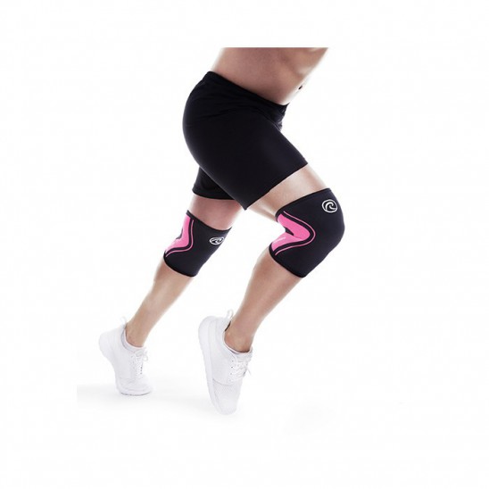 Rehband Bandáž kolene 3 mm - černá/růžová