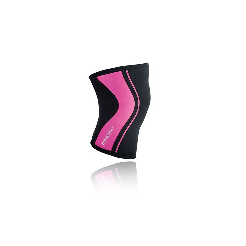 Bandáž kolene 5 mm - černá/růžová