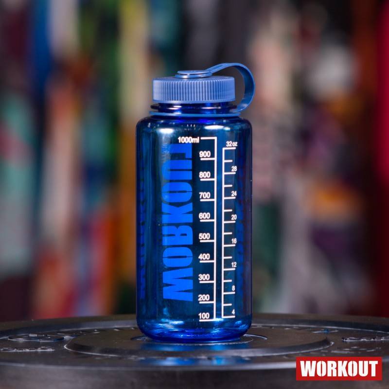 Láhev na pití WORKOUT 1000 ml - modrá Tritan