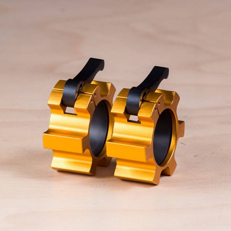 Kovový uzávěr na osu 50 mm - zlaté (pár)