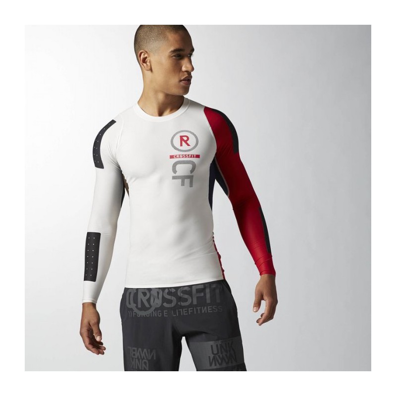 Pánské tričko CrossFit PWR5 kompresní tričko dlouhý rukáv - AB4904