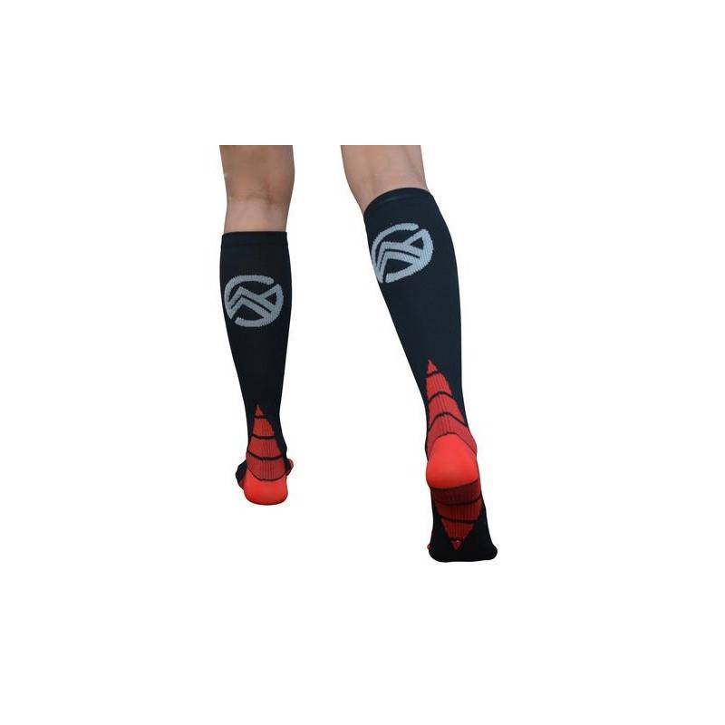 Compression knee socks WORKOUT EliteSRS red/black