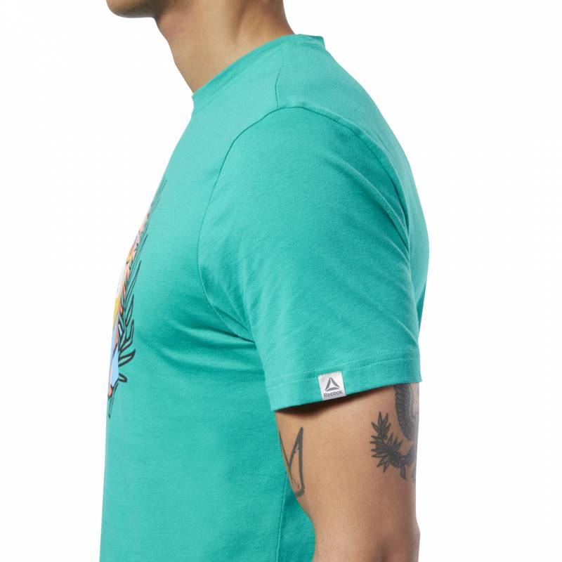 Pánské tričko Reebok CrossFit Funky Flamingo Tee - DY8430