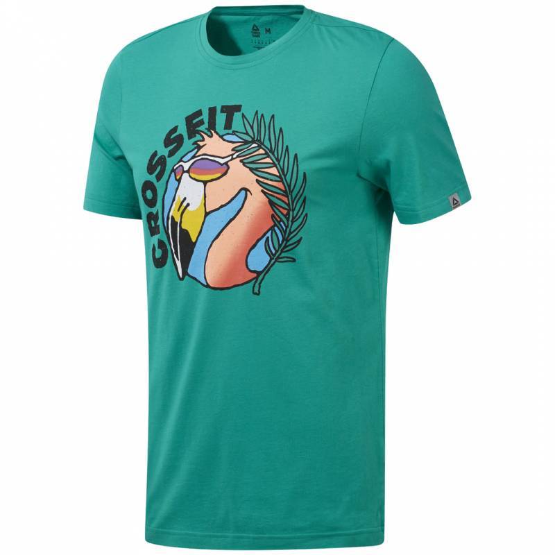 Pánské tričko Reebok CrossFit Funky Flamingo Tee - DY8430