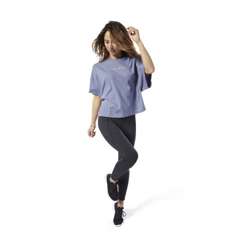 Woman T-Shirt Les Mills PERF COTTON CROP TEE - ED3680