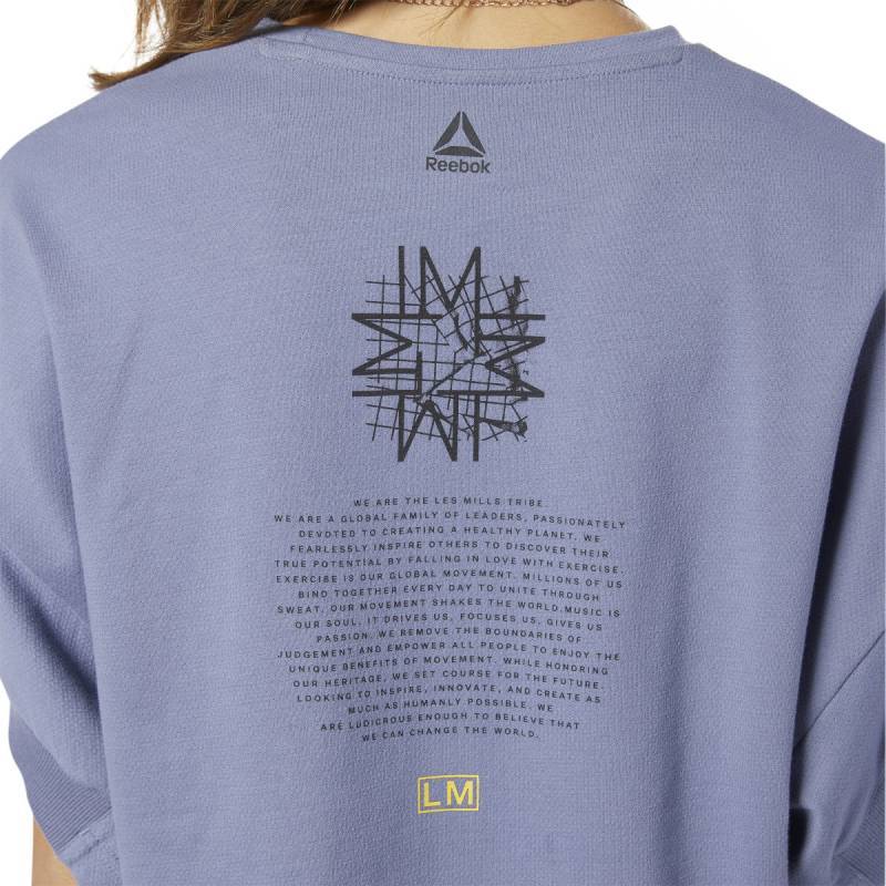 Woman T-Shirt Les Mills PERF COTTON CROP TEE - ED3680