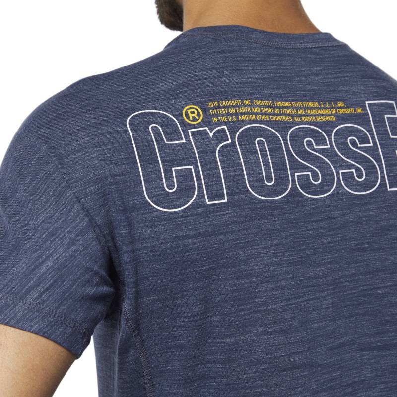 Man T-Shirt Reebok CrossFit Marble Melange CrossFit Tee - DY8425