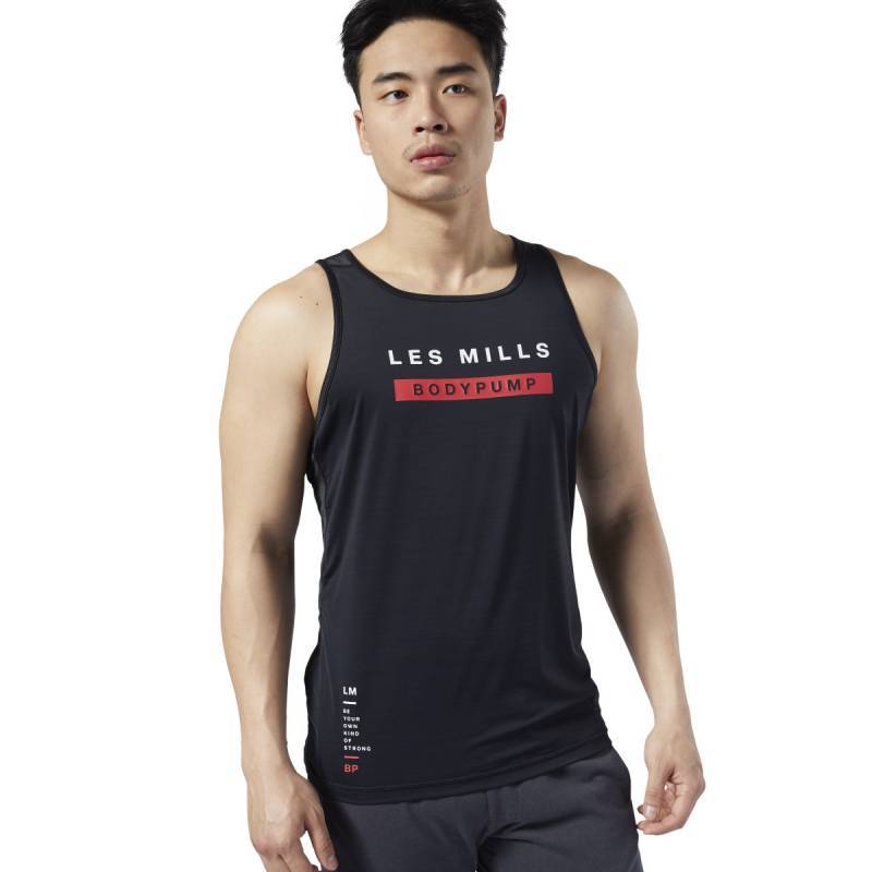 Man T-Shirt Les Mills BODY PUMP AC SINGLET - ED0586