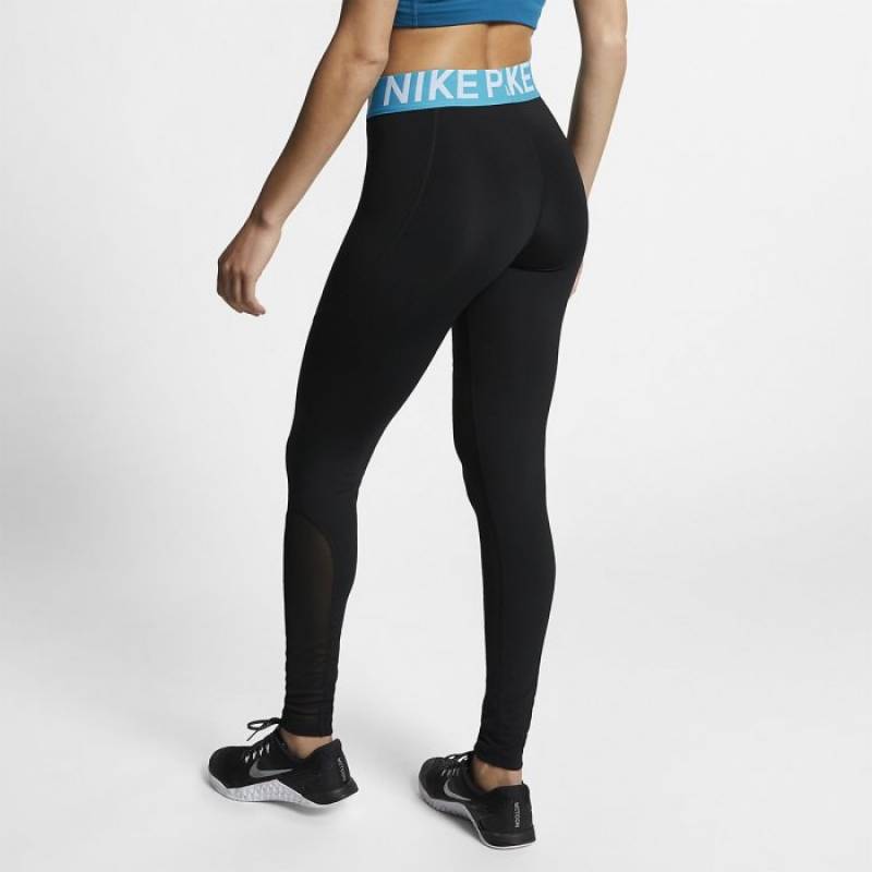Dámské legíny Nike pro black/tyrkys