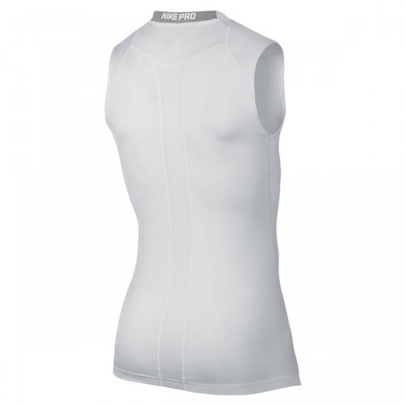 Bílé kompresní tričko Nike bez rukávů COOL COMP SL