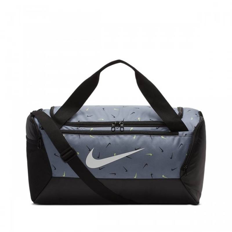 Training Bag Nike Brasilia Training Printed Duffel Bag (Small) Cool gray