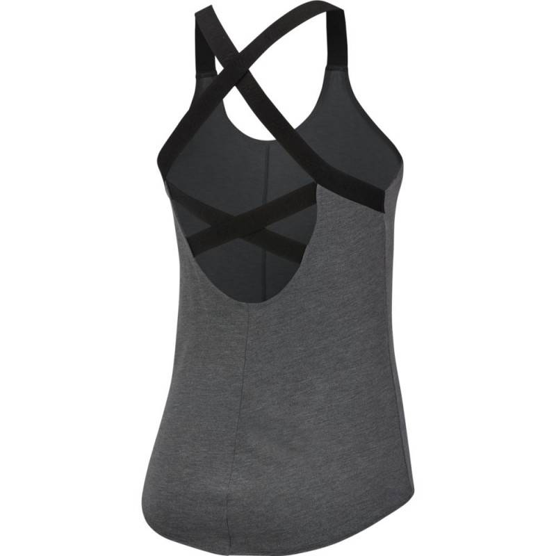 Damentop Nike NK DRY TANK ELASTIKA - grau