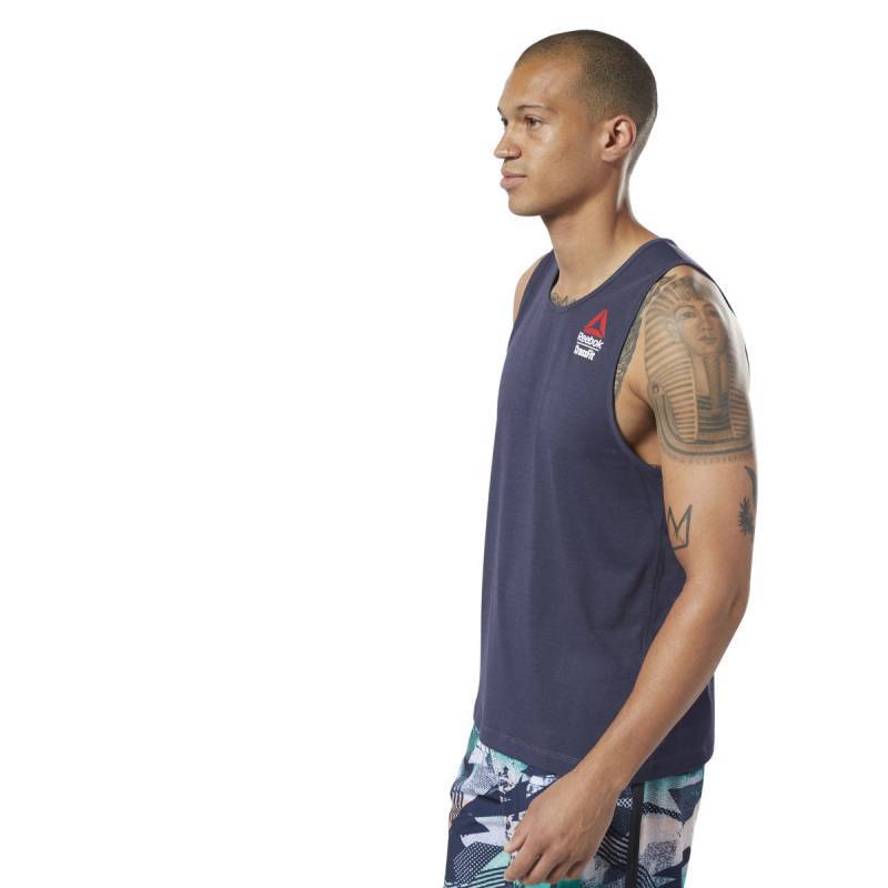 Pánské tílko Reebok CrossFit AC + Cotton Tank Games - DY8461