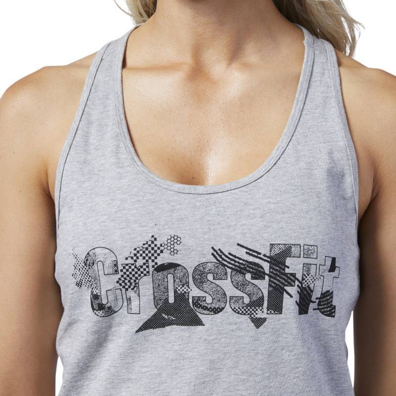 Woman top Reebok CrossFit Print Fill Logo Tank - DY8407