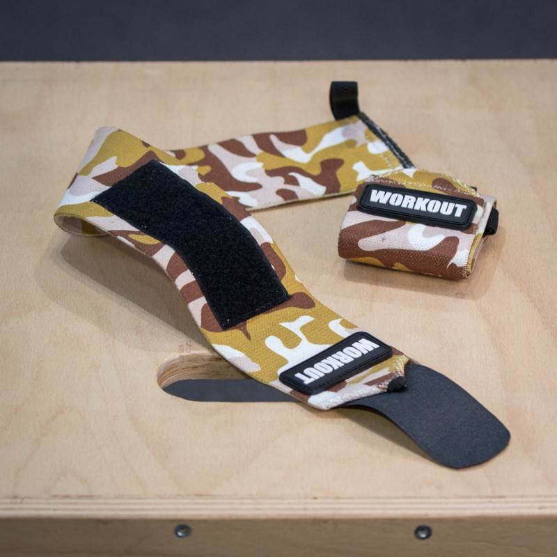 Wrist wrap 48 cm WORKOUT - Brown Camo