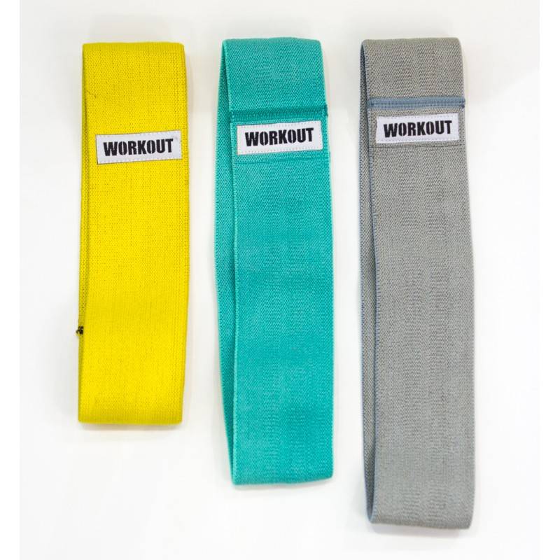 Výhodný set tří textilních odporových gum