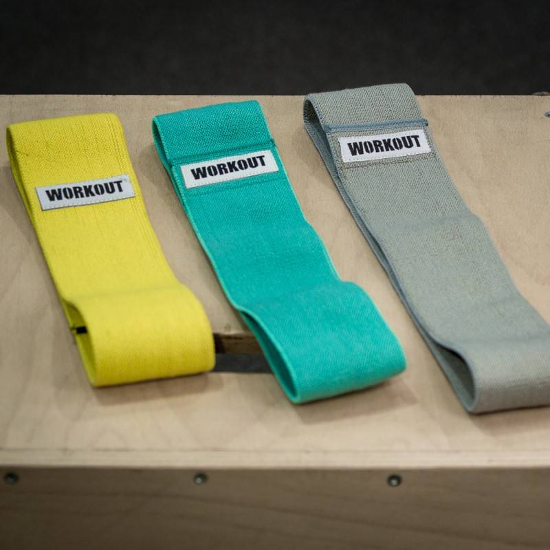 Výhodný set tří textilních odporových gum