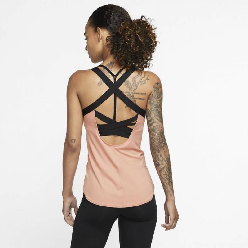 Woman top Nike Dry fit - rose/black
