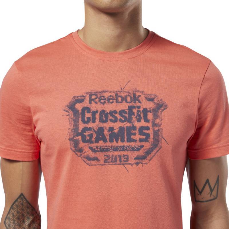 Man T-Shirt Reebok CrossFit Distressed Crest Tee - EC1463
