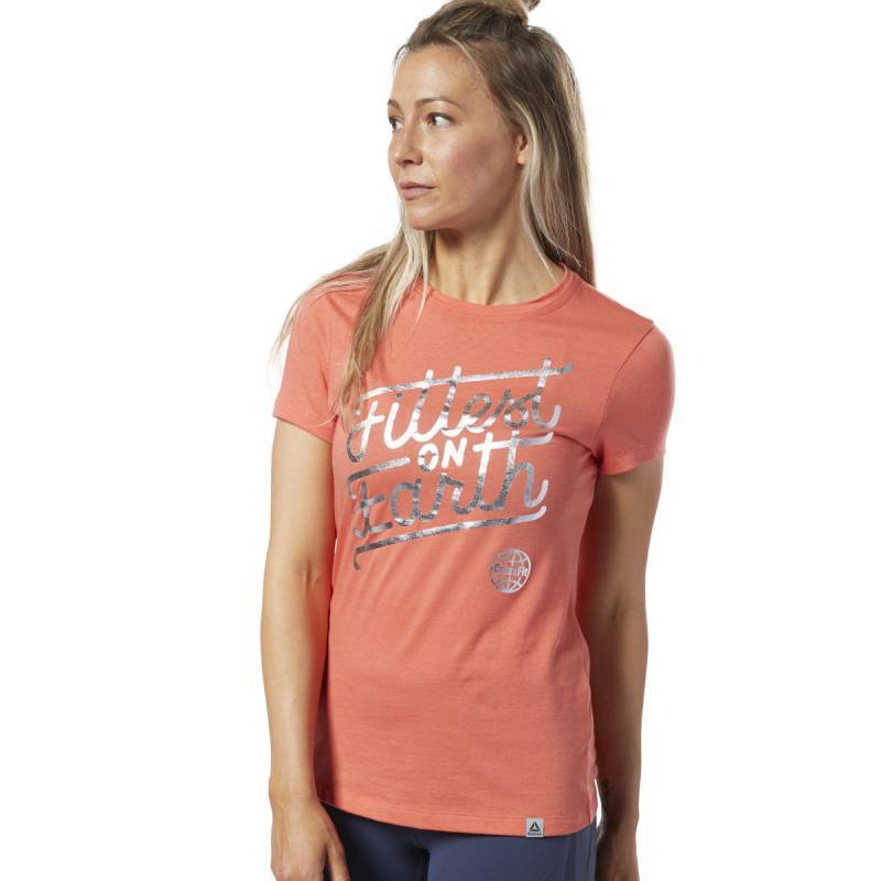 Damen T-Shirt Reebok CrossFit Fittest on Earth Tee - EC1474