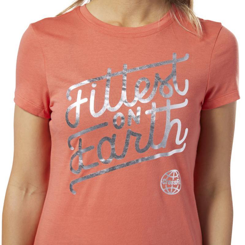 Woman T-Shirt Reebok CrossFit Fittest on Earth Tee - EC1474