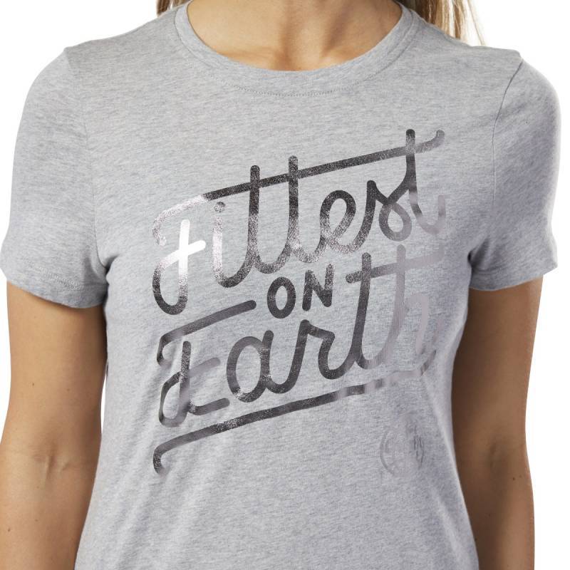 Woman T-Shirt Reebok CrossFit Fittest on Earth Tee - EC1475