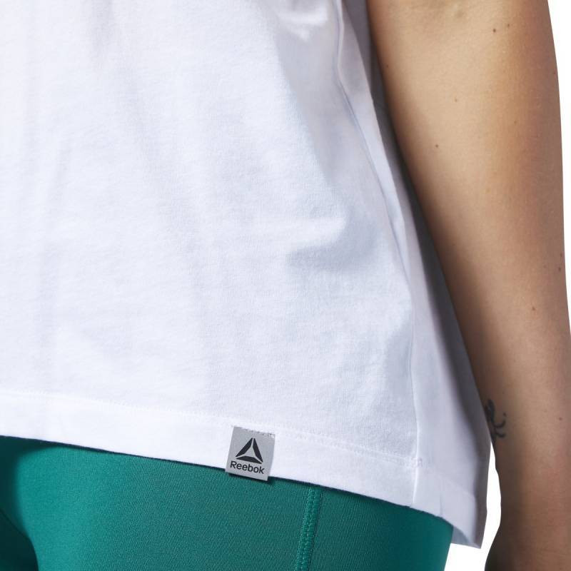 Woman T-Shirt Reebok CrossFit Surfer Flamingo Muscle - EC1461