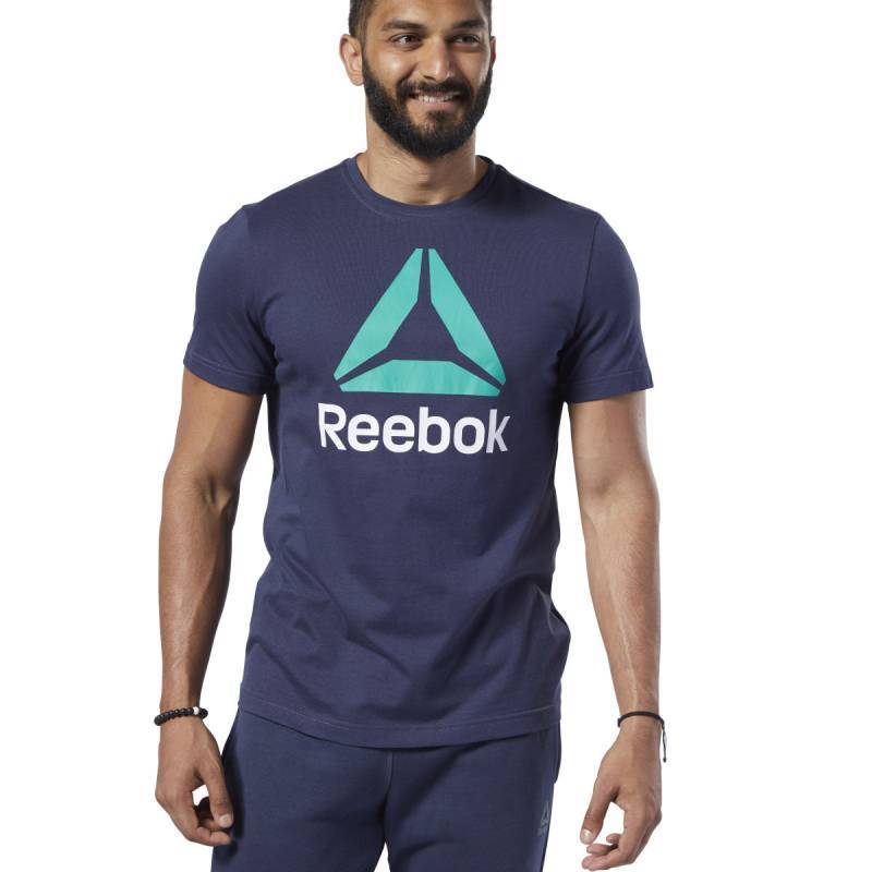 Man T-Shirt QQR- Reebok Stacked - EC2080
