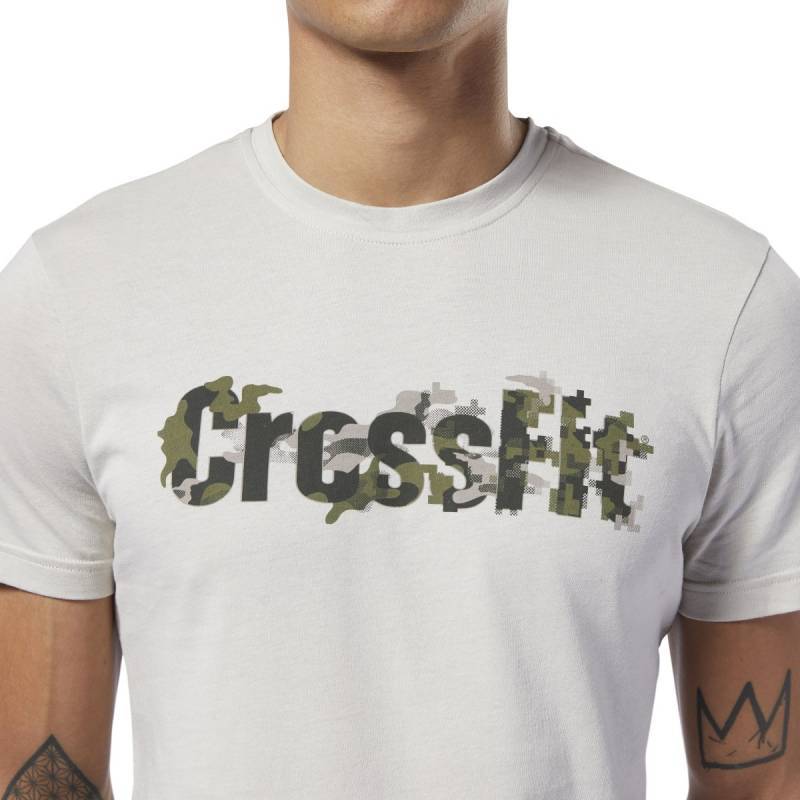 Herren T-Shirt Reebok CrossFit Camo Logo Tee - EC1479