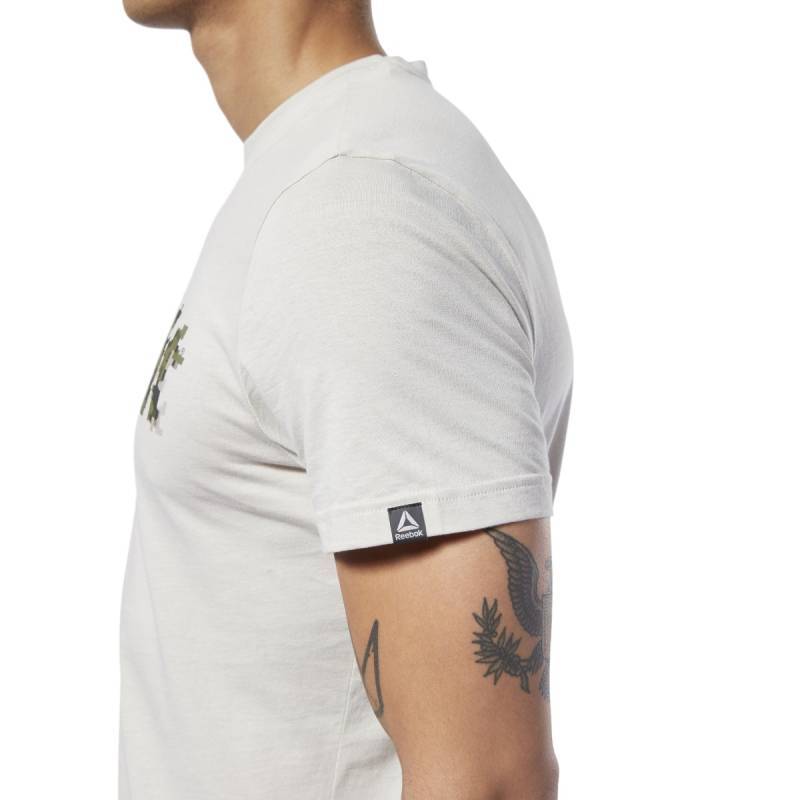 Man T-Shirt Reebok CrossFit Camo Logo Tee - EC1479