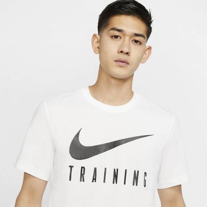 Herren T-Shirt Nike TRAINING - weiss