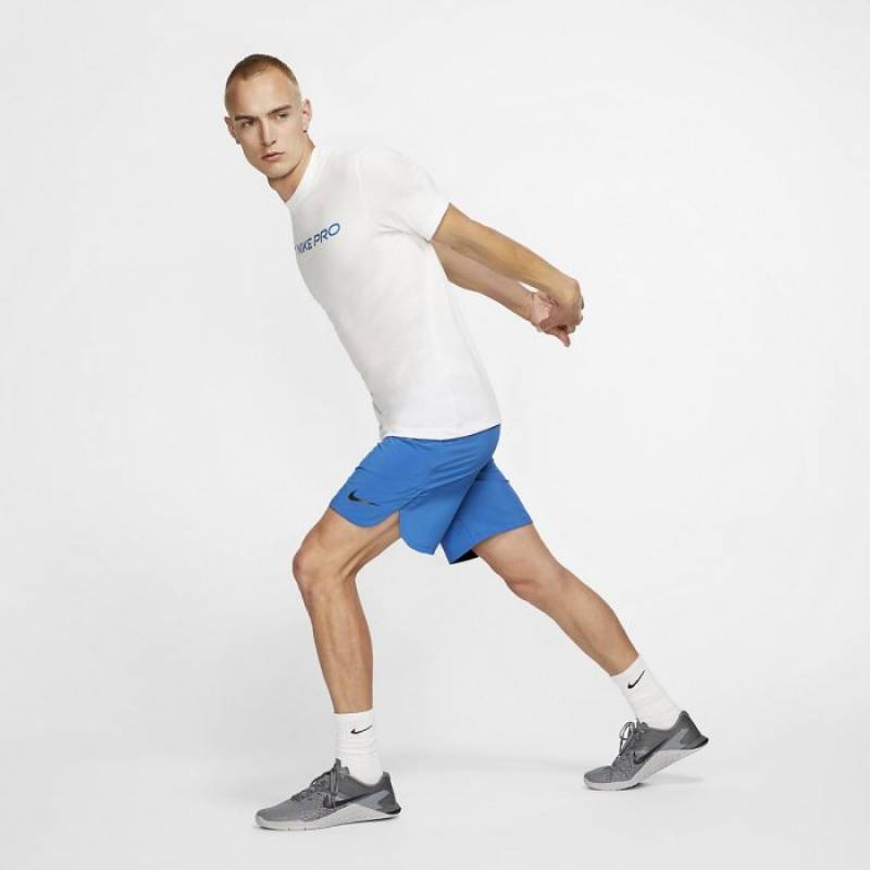 Pánské tréninkové kraťasy Nike Flex modré