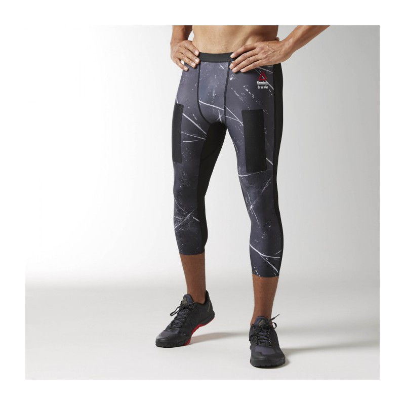 Pánské kompresní kalhoty crossfit COMP 3/4 TGHT