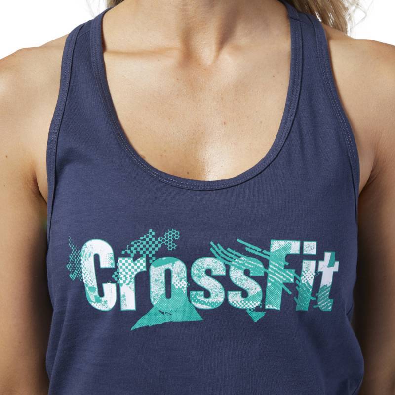 Dámský top Reebok CrossFit Print Fill Logo Tank - EC1499