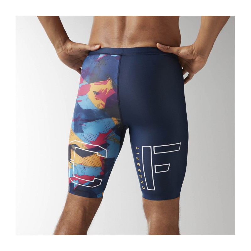Crossfit kompresní šortky COMPRESSION SHORT AOP