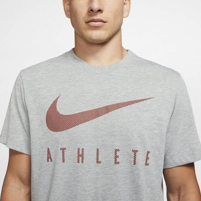 Man T-Shirt Athlete Dri-FIT Swoosh - dark grey