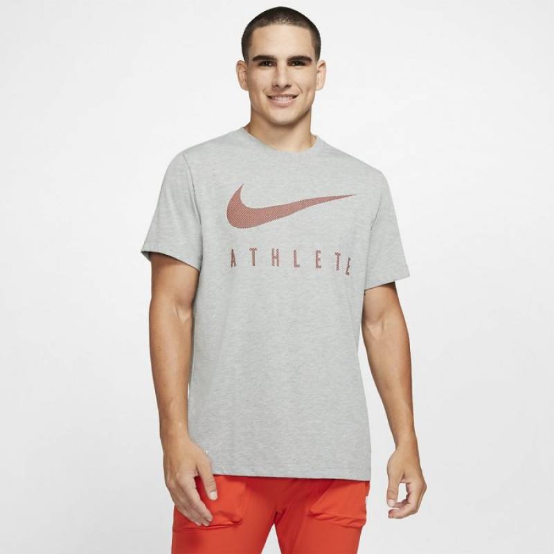Pánské tričko Athlete Dri-FIT Swoosh - tmavě šedé