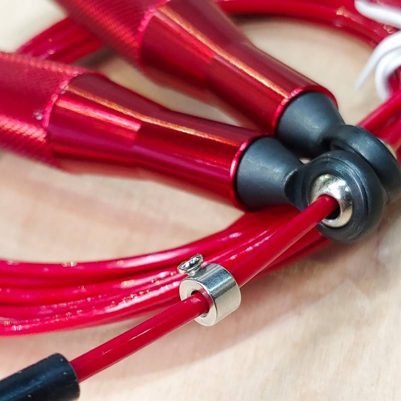 Aluminum speed rope WORKOUT 2.0 - red + one rope free