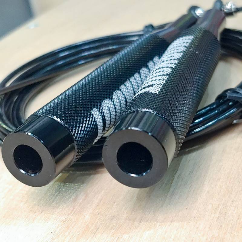 Aluminum speed rope WORKOUT 2.0 - black + one rope free